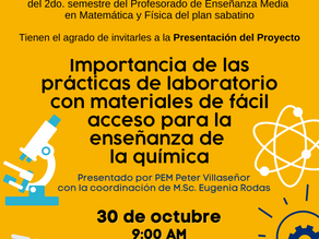 Presentación de proyecto "Prácticas de laboratorio con materiales de fácil acceso"