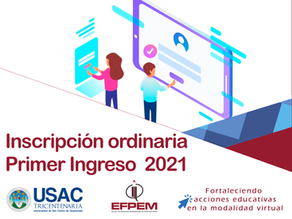 Inscripción primer ingreso 2021