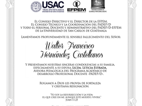 Nota de duelo - PADEP/D