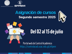 Asignación de cursos del 2do. semestre 2025