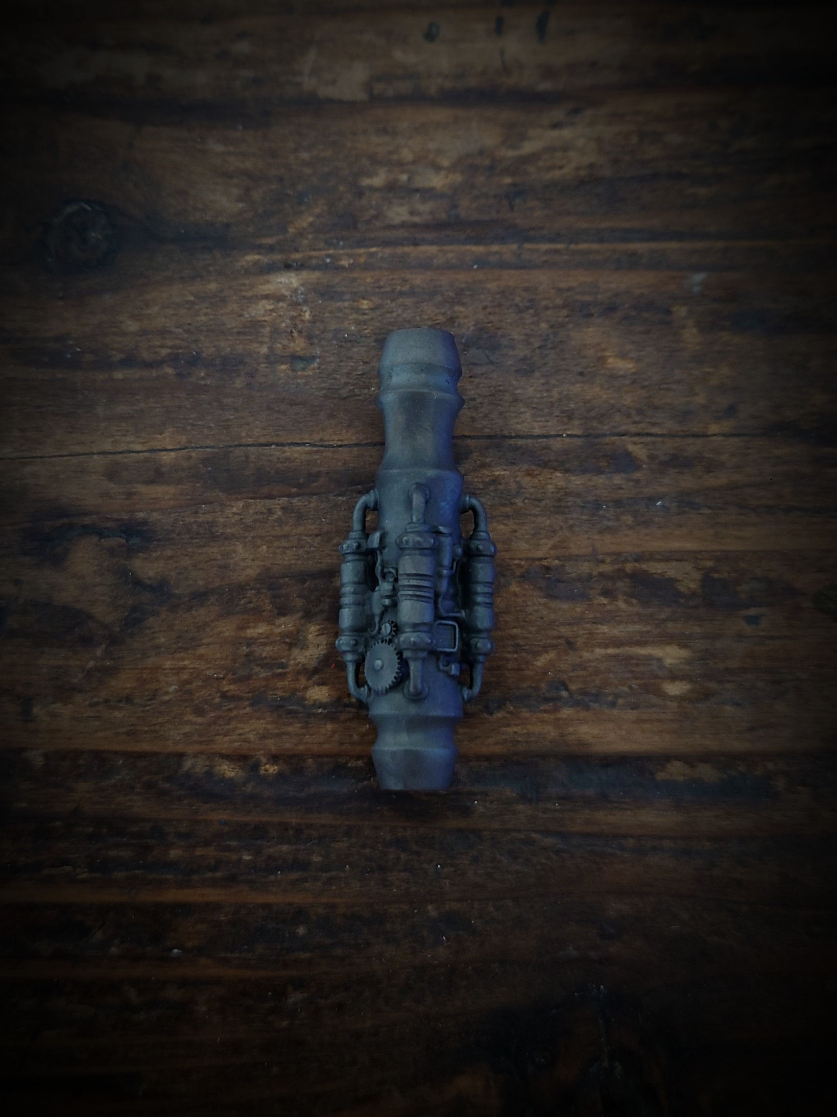 スチームパンクダーツバレル　黒染めアンティークSUS316製