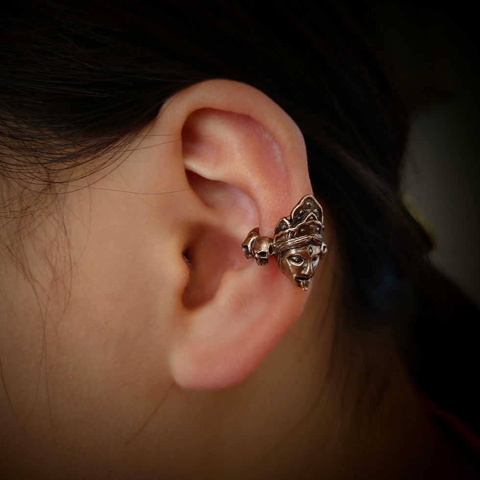 サムネイル： カーリーイヤーカフ　真鍮製