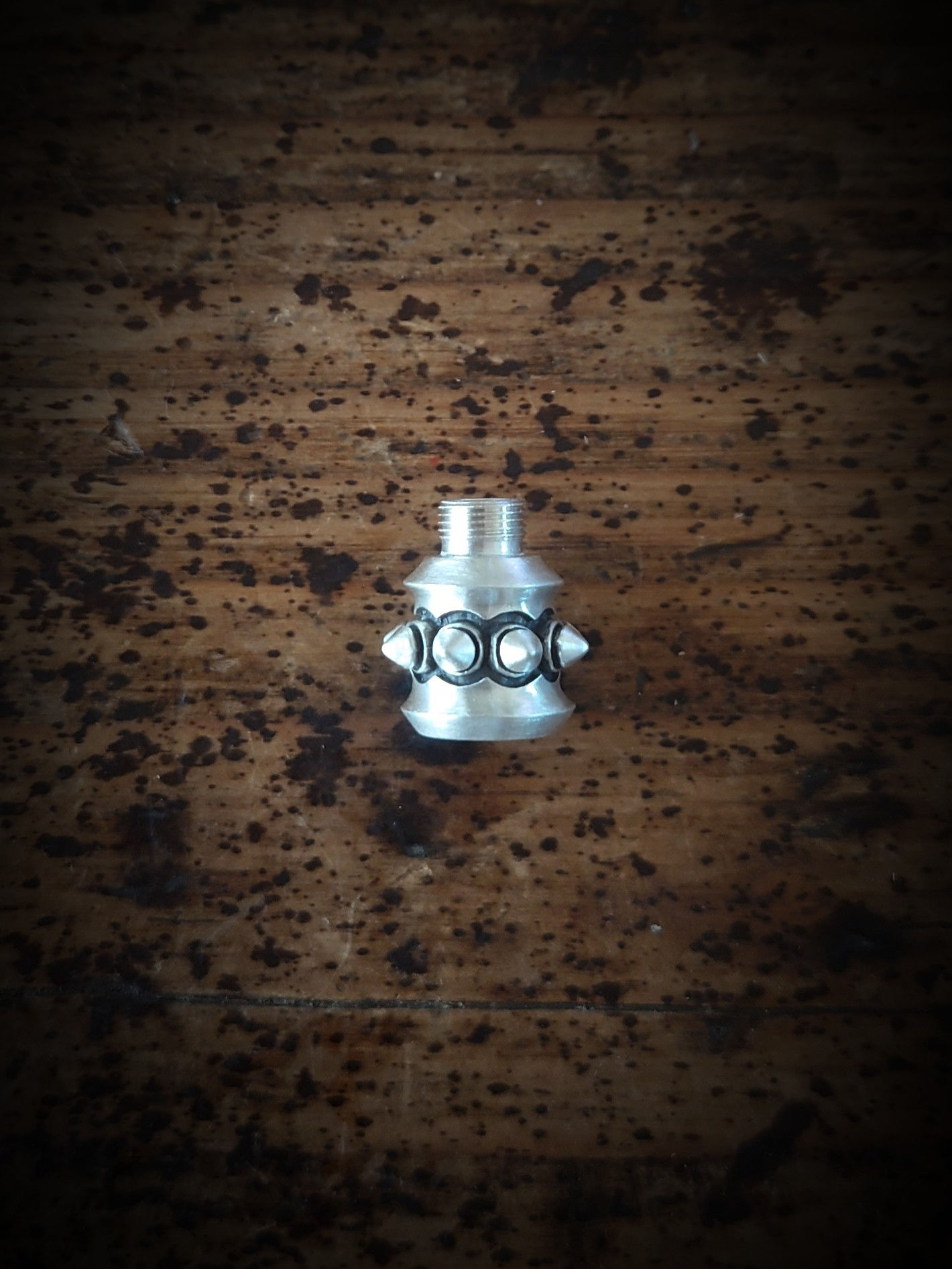 スタッズ先端パーツ(レギュラーサイズ)SV925製　艶消しヘアライン