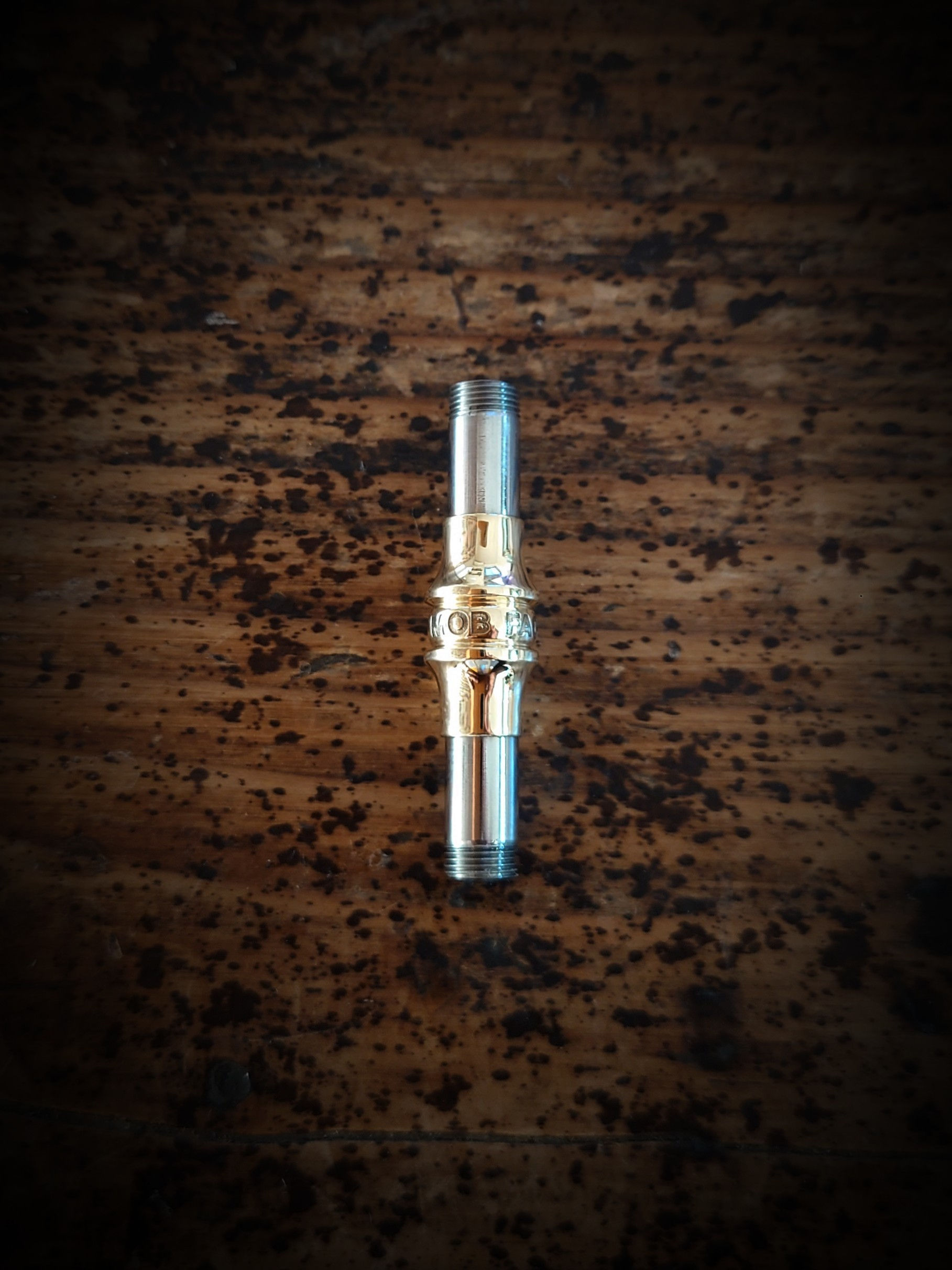 ロゴ入り羅宇　真鍮製（ネジ山SUS304）