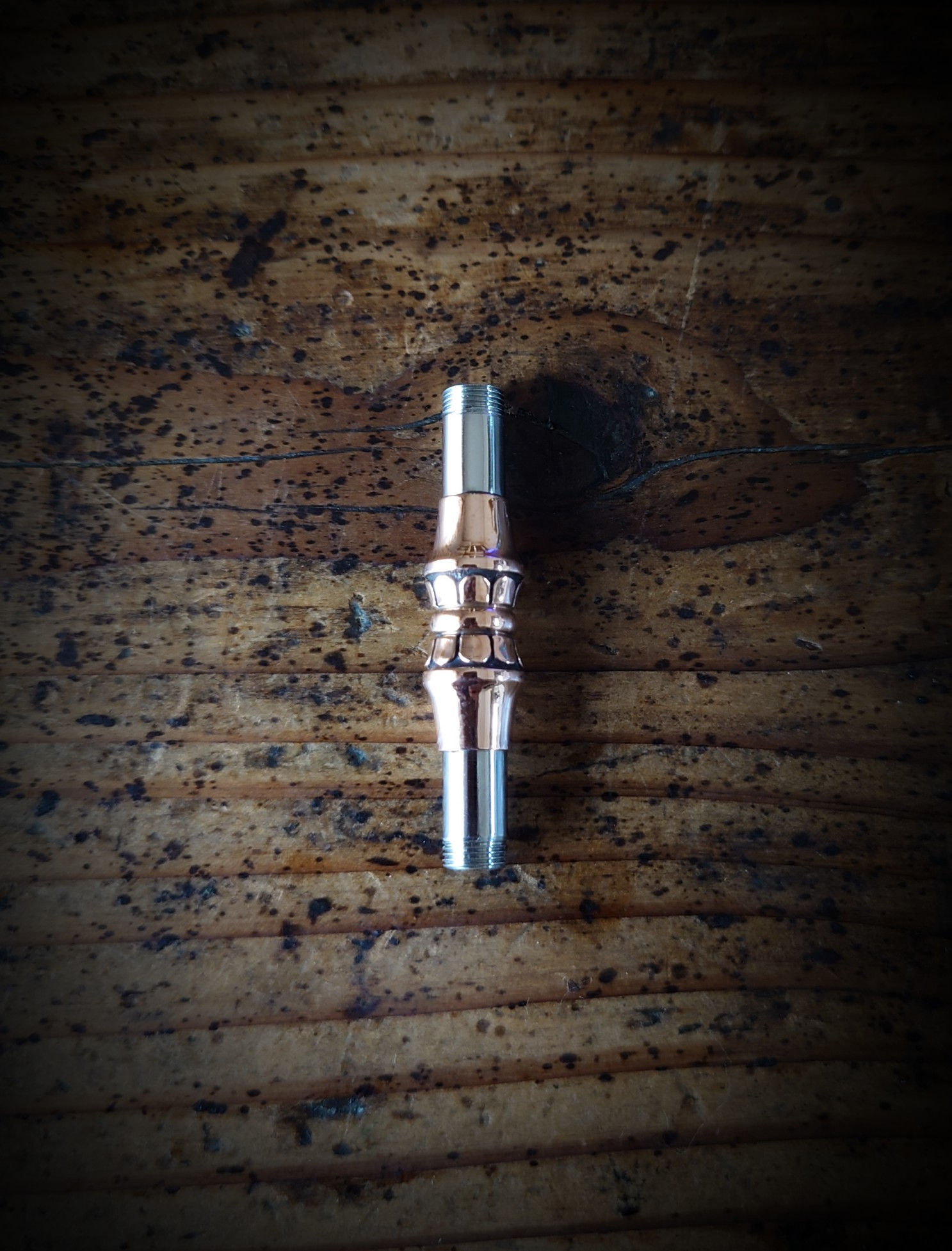 錫杖羅宇　丹銅製（ネジ山SUS304）