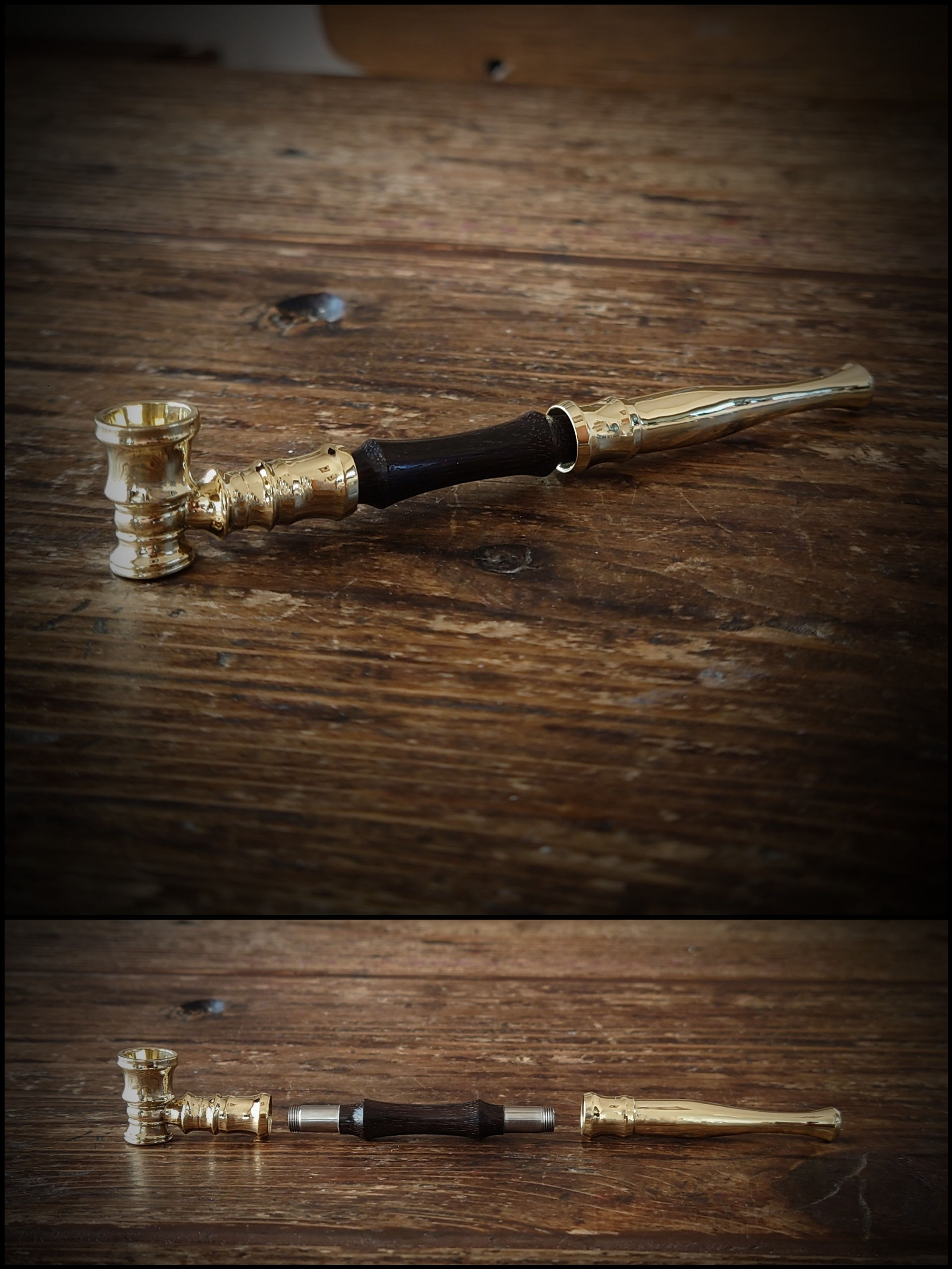 プレーンシャグパイプセット真鍮製