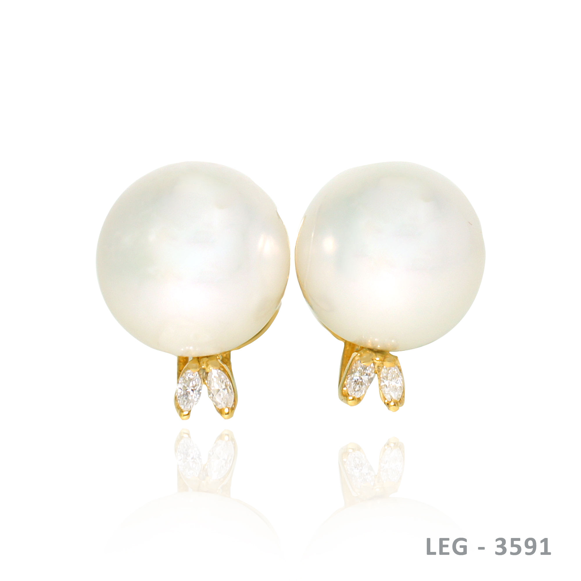 14K-YG Southsea Pearl Earring