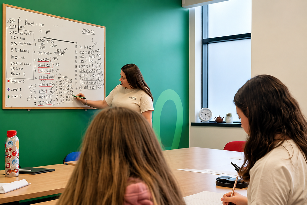 B&H Tuition small group English and Maths session in East Yorkshire