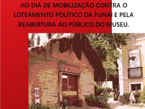 Ato do Sindisep/RJ em defesa da FUNAI e do Museu do Índio