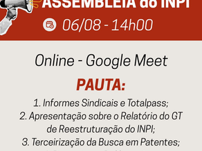 ASSEMBLEIA DO SINDISEP-RJ NO INPI