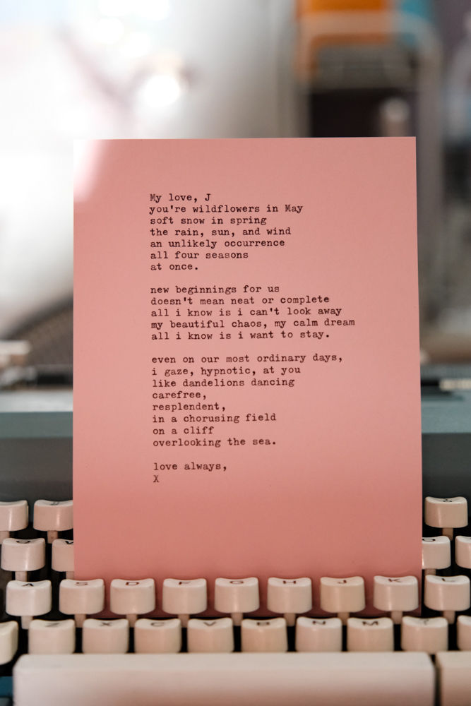 Thumbnail: Personalised Typewritten Poem/Letters