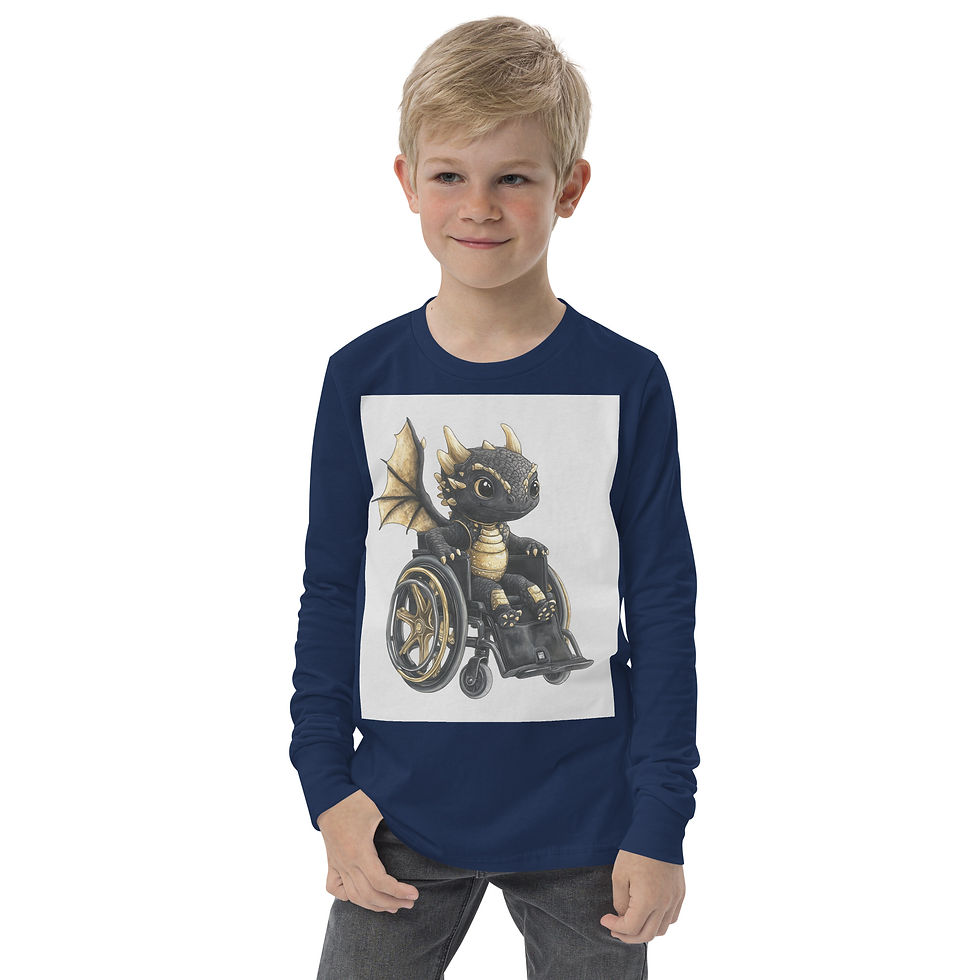 Thumbnail: Youth Long Sleeve Shirt - Dragon Design
