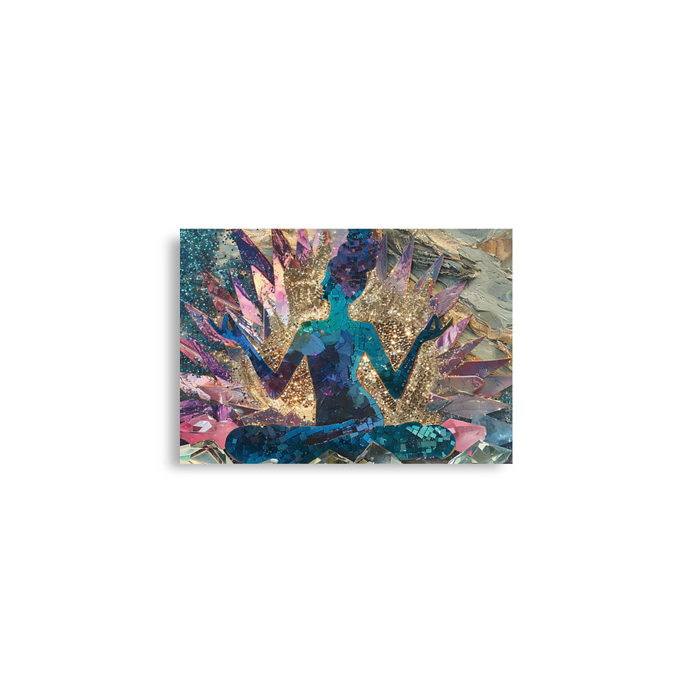 Thumbnail: "Serenity in Sparkles" Art Poster