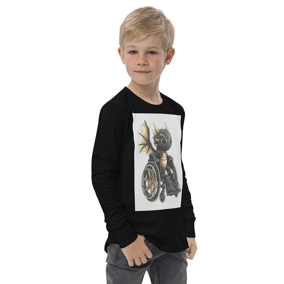 Thumbnail: Youth Long Sleeve Shirt - Dragon Design