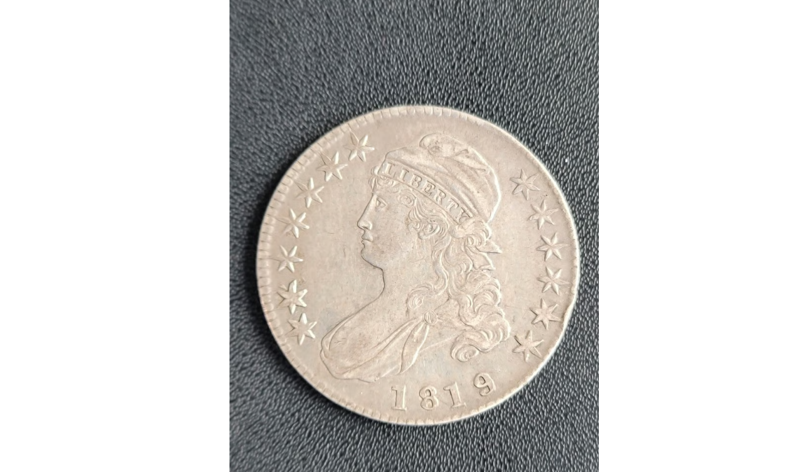 1819/8 Capped Bust Half Dollar – O-104 Variety – Rare Overdate