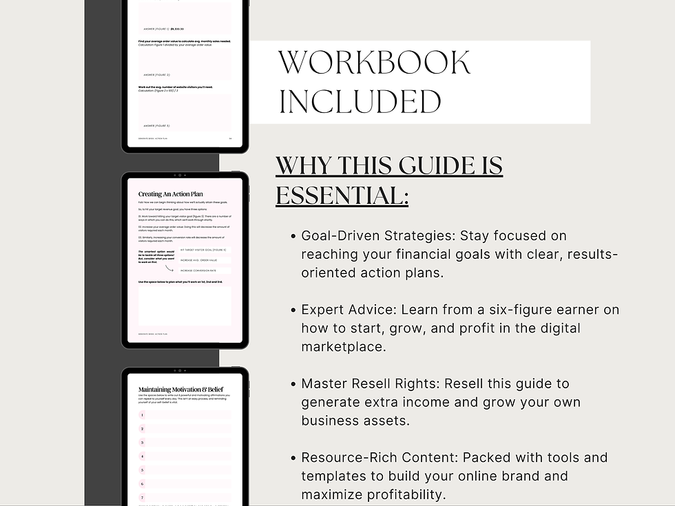 Thumbnail: Generate $100K This Year: Ultimate Action Plan | Guide & Workbook - 216 Pages