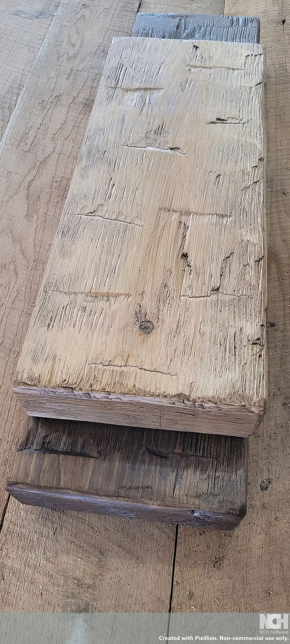 Thumbnail: Hand Hewn Floating Shelves