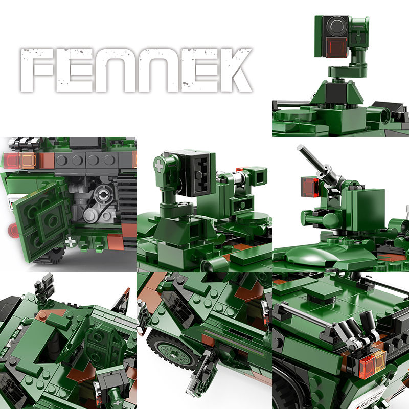 Thumbnail: Camouflage Army Truck Building Blocks