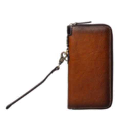Premium  Zipper Cowhide Clutch Wallet