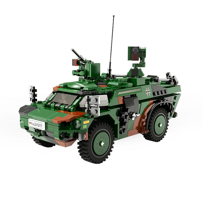 Thumbnail: Camouflage Army Truck Building Blocks