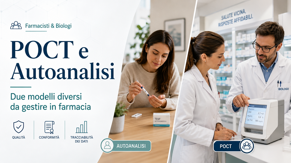 POCT e autoanalisi non sono sinonimi: perché in farmacia devono essere gestiti in modo diverso