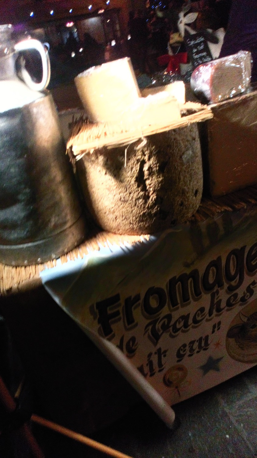 Close up of the giant cheese