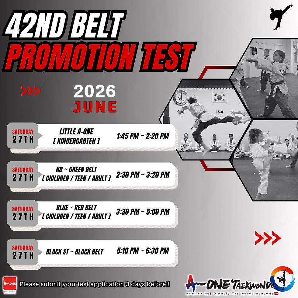[ Tamarack ] 42nd Belt Promotion Test