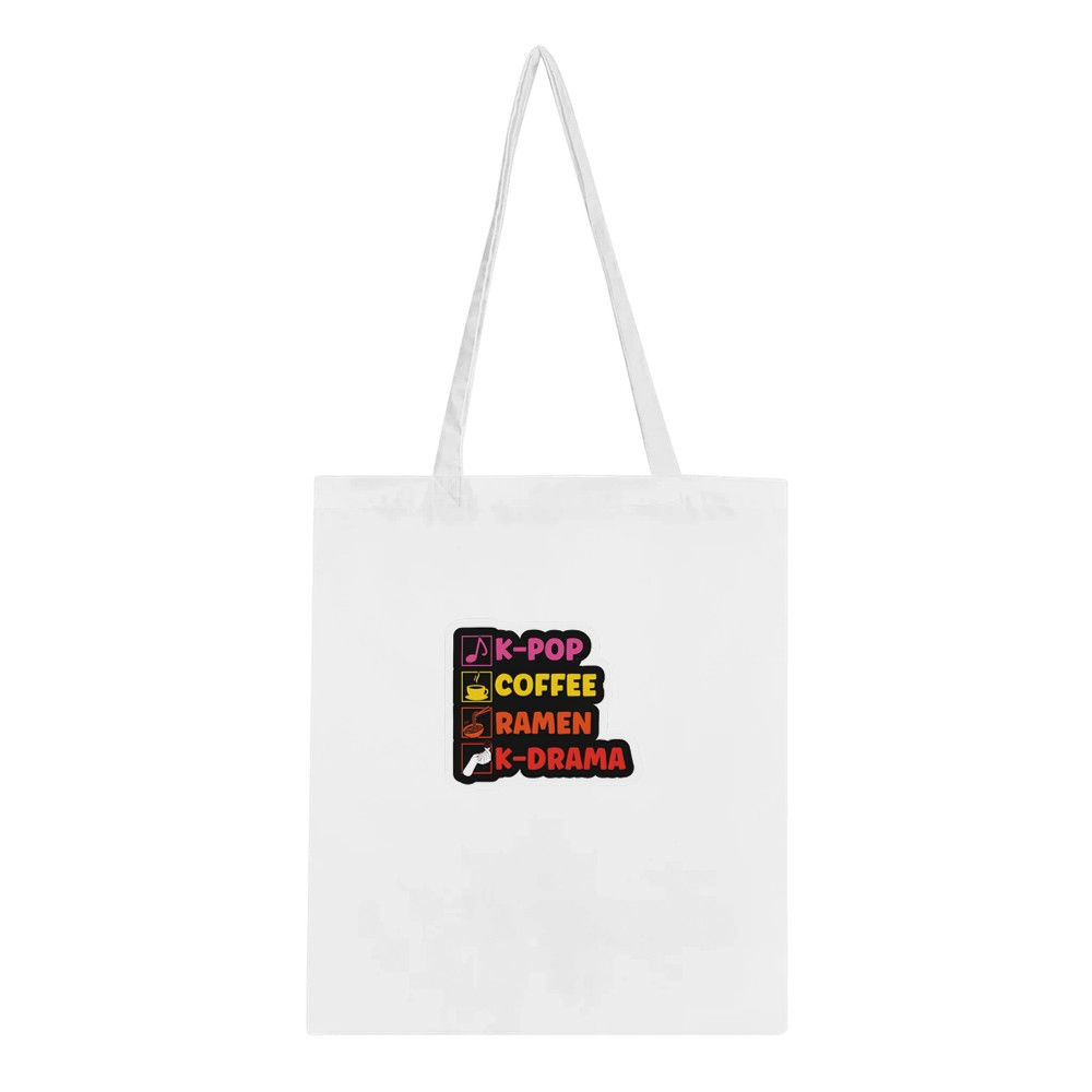K-Pop Tote Bag – Eco-Friendly, 100% Cotton, Customizable Design