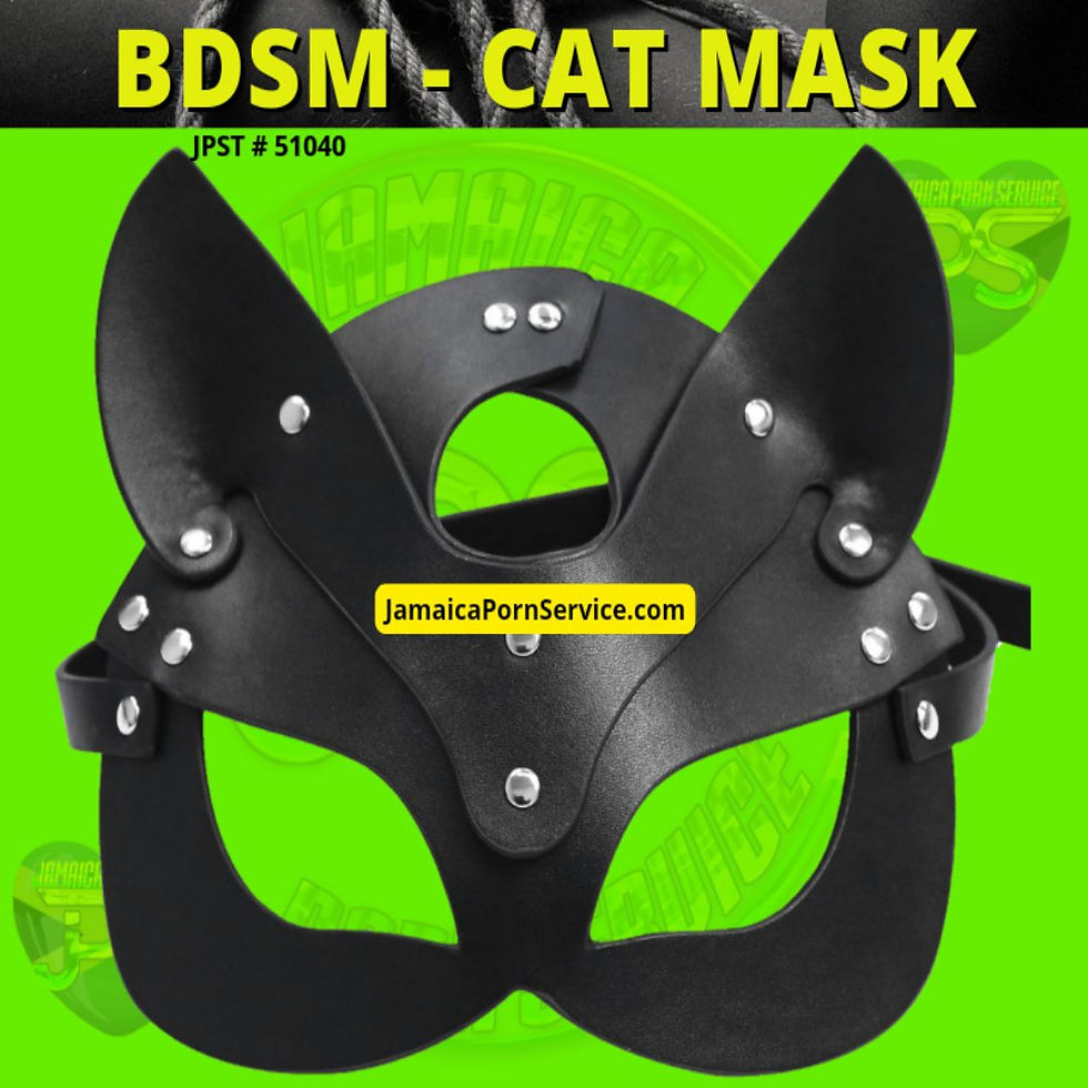 Thumbnail: Leather Cat Woman Mask Adjustable Ears Cosplay Costume