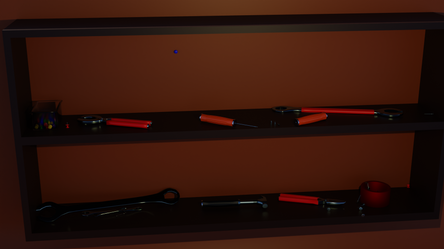 Fully Modled Tool Shelf