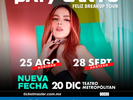 ¡Paty Cantú abre una tercera fecha!