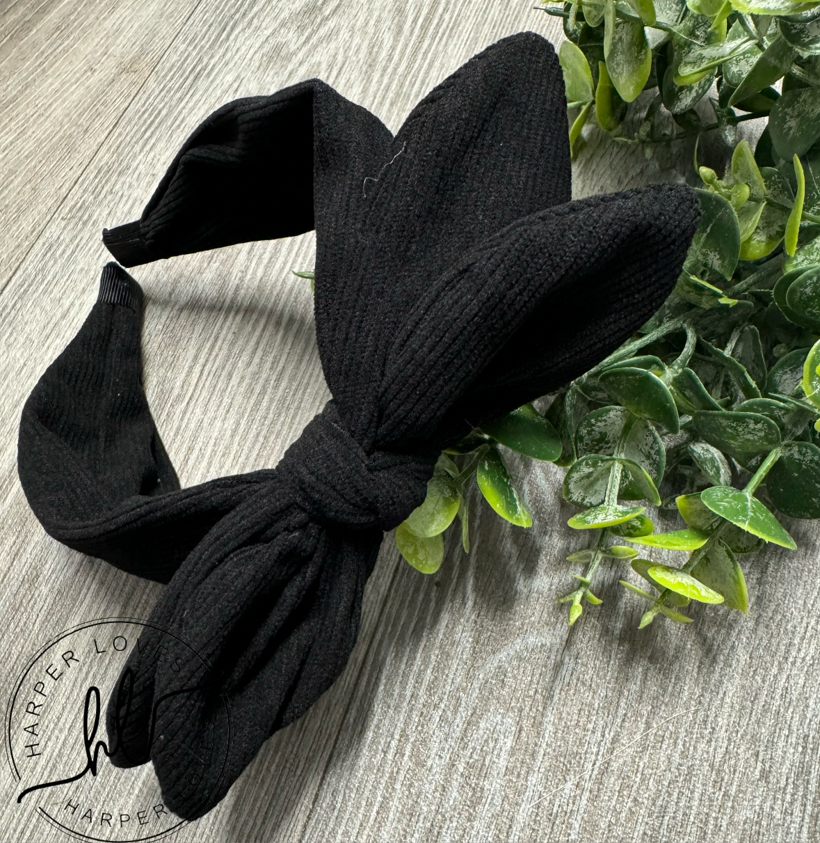 Harper Loves Corduroy Double Bow Headband 265