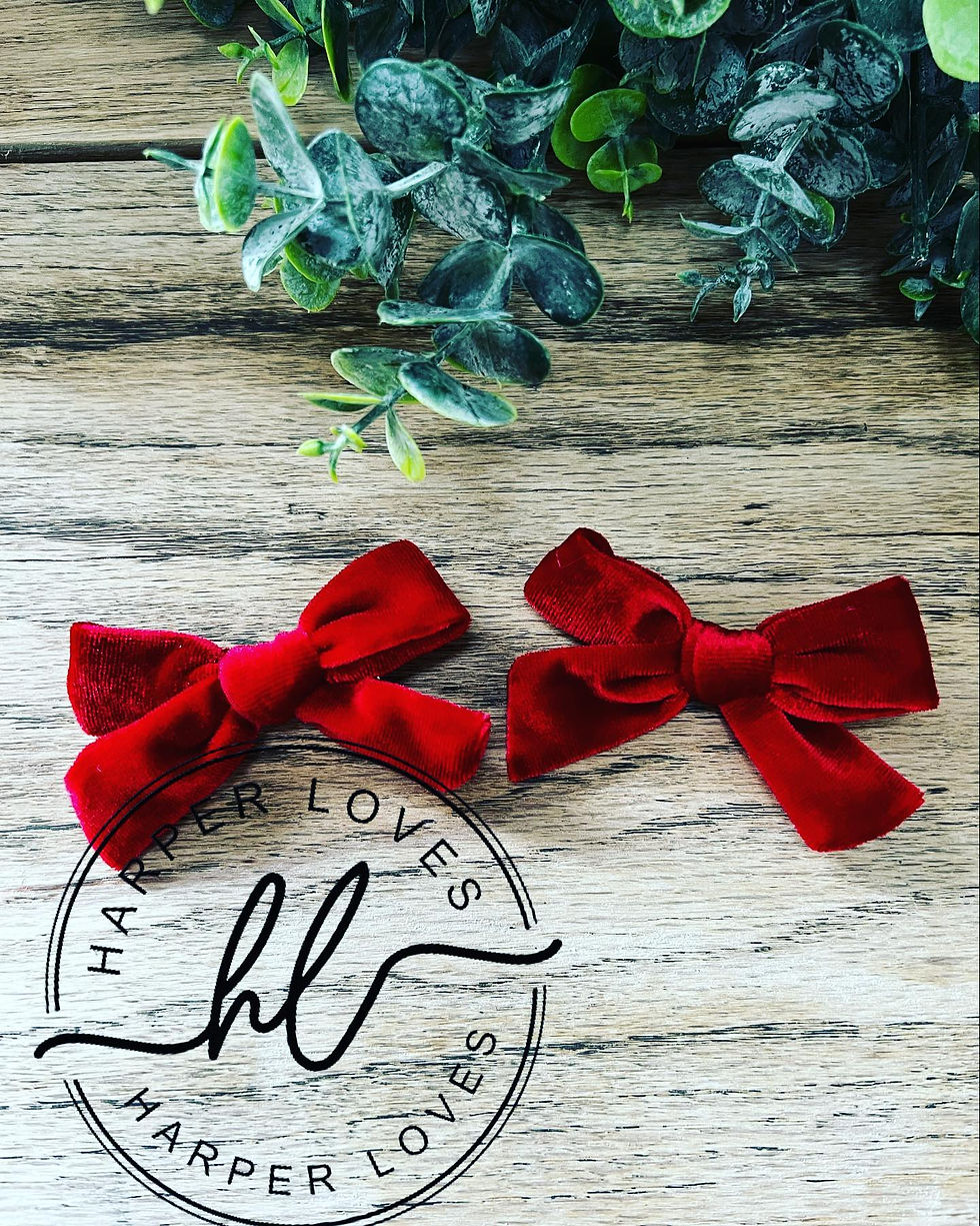 Thumbnail: Harper Loves Velvet Ribbon Bow Clip 027
