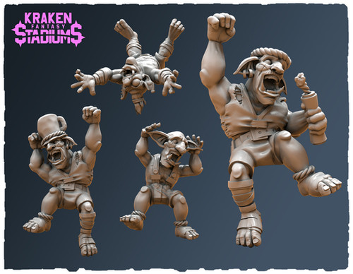 GREEN-TIDE-C (Goblin seated fans) | kraken3dstudios