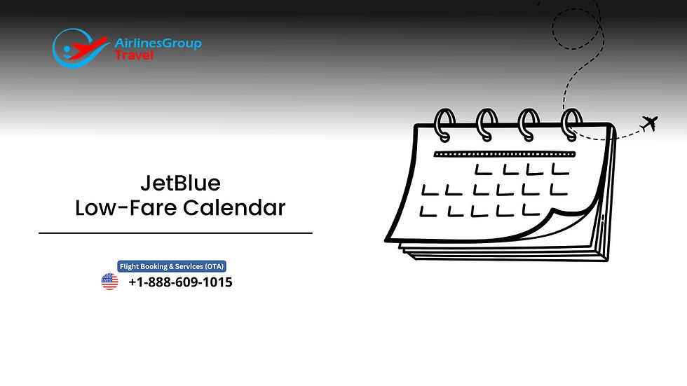 JetBlue Low Fare Calendar