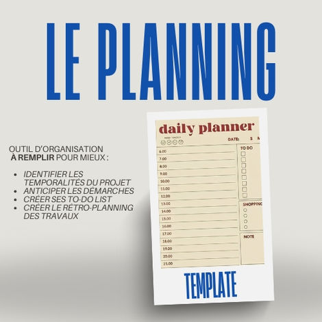 Le Planning - Template 20,00€