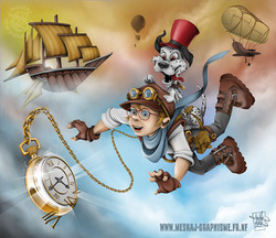 Commande illustration Steampunk