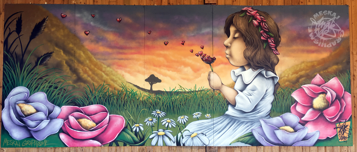 Fresque deco mariage