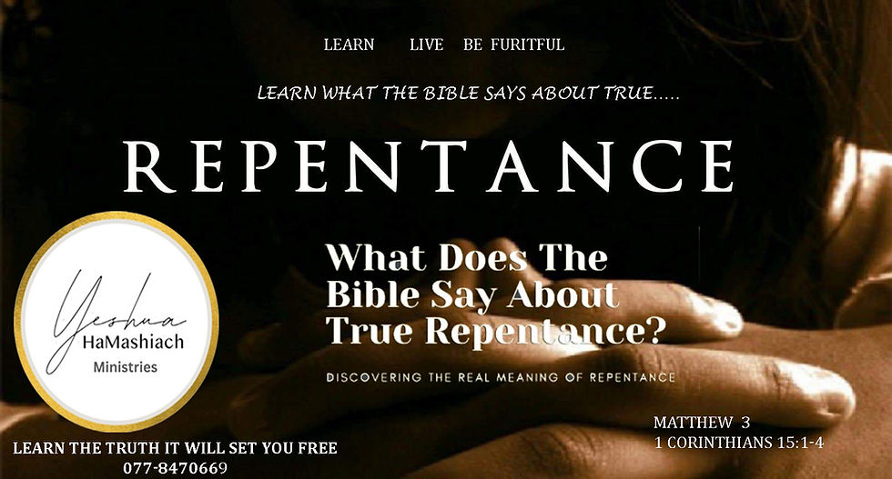 The True heart of repentance