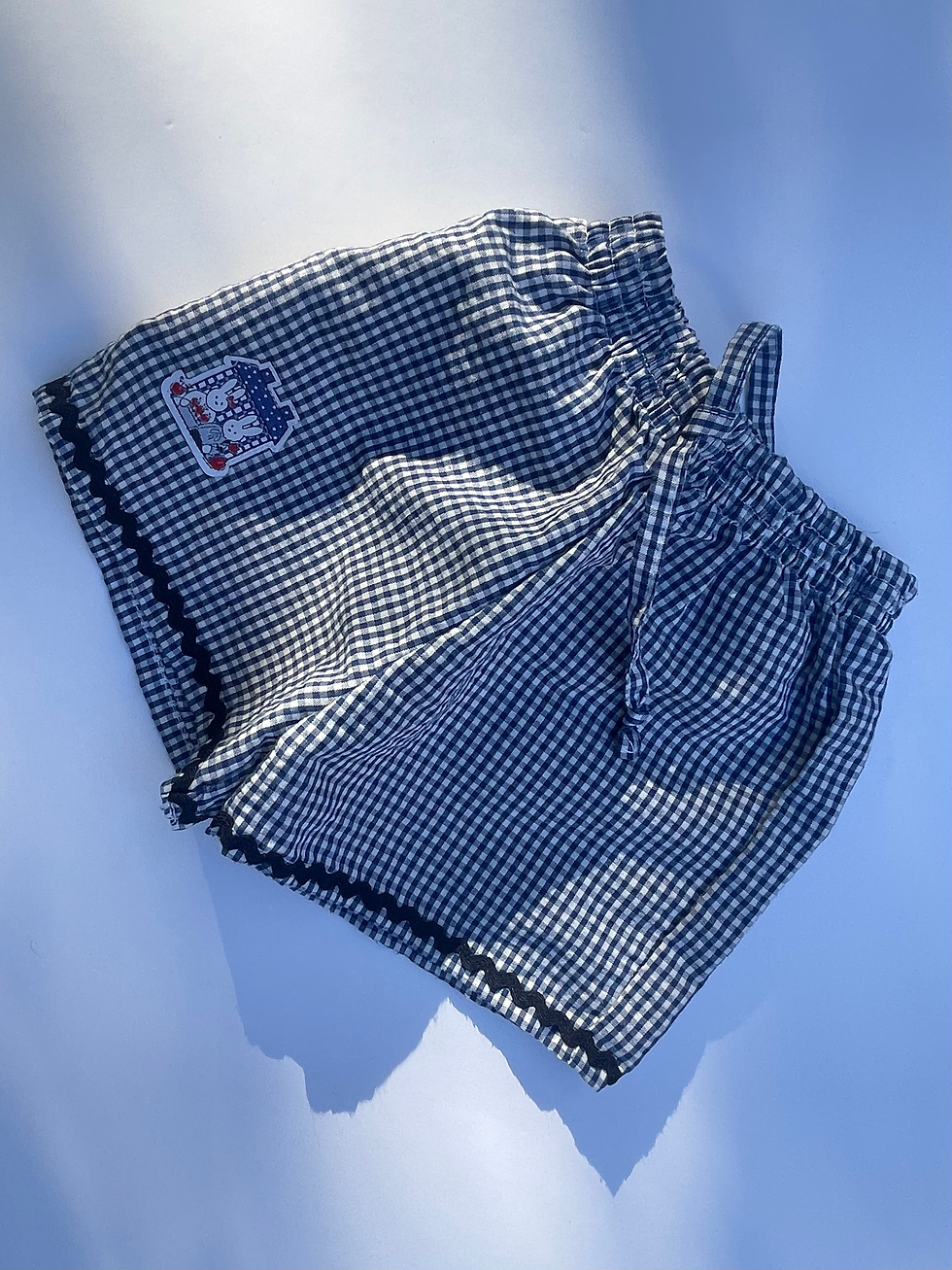 Thumbnail: Gingham Bunny Shorts - Age 12 Months