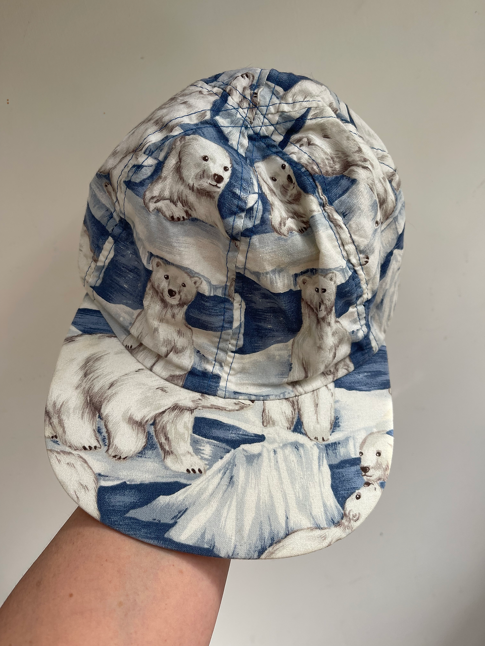 Thumbnail: Vintage Polar Bear Cap- Age 2-5 Years 
