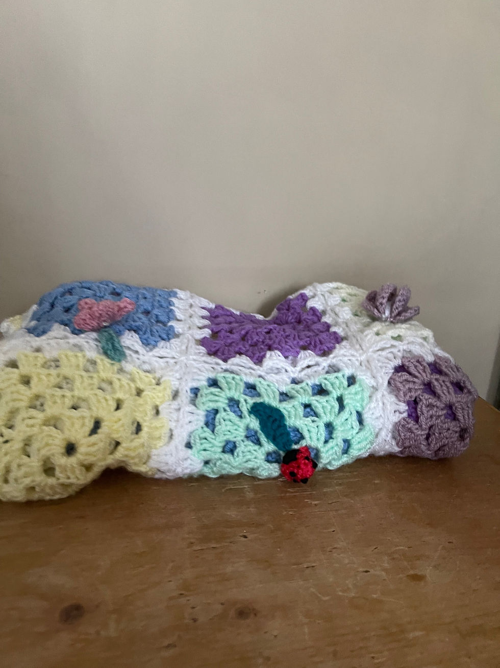 Thumbnail: Knitted Crochet Blanket- Large