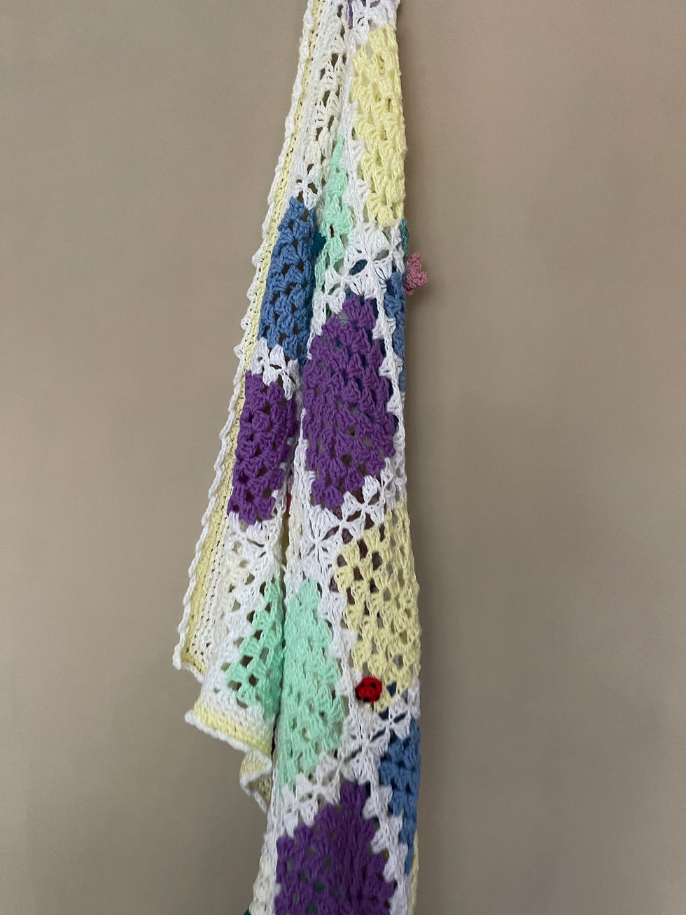 Thumbnail: Knitted Crochet Blanket- Large