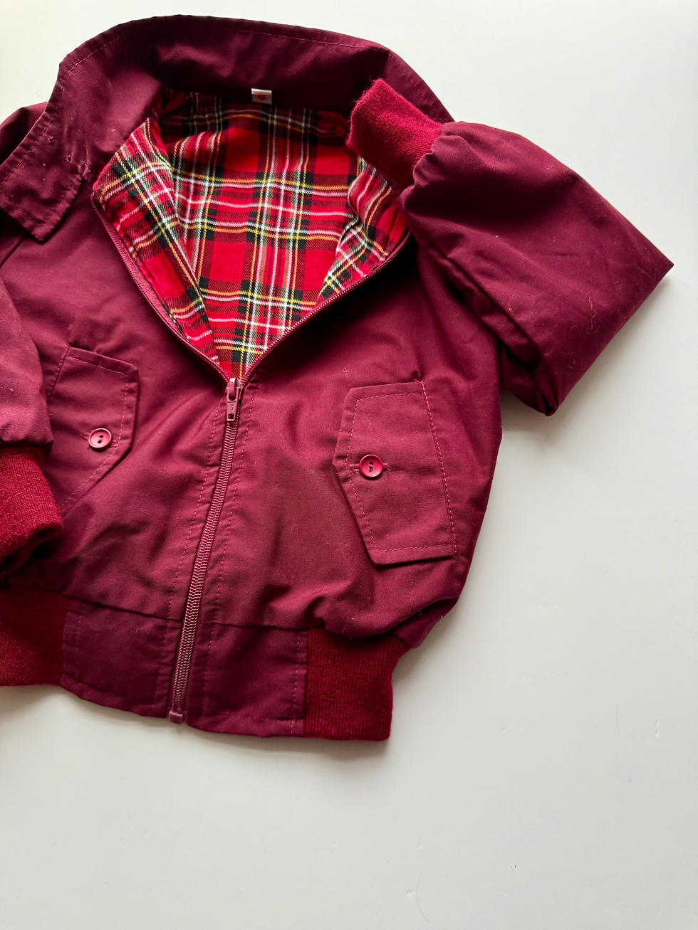 Thumbnail: Burgundy Lined Jacket- Approx Age 2-3 years 