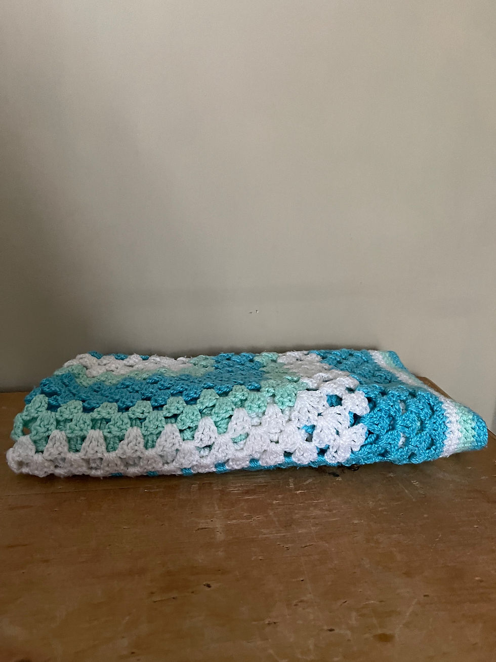 Thumbnail: Knitted Crochet Blanket- Small