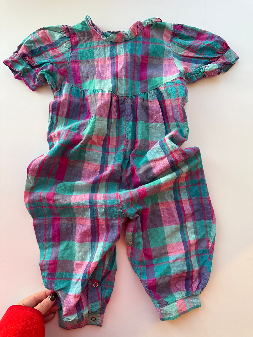 Thumbnail: Checked Romper- Age 3 Years
