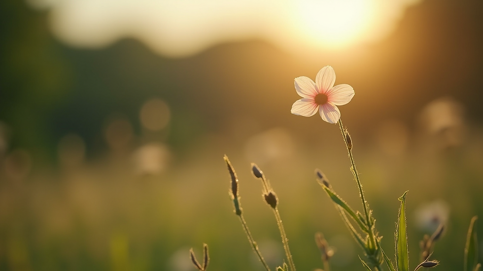 Close-up view of a blooming plant symbolizing hope