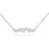 Thumbnail: Classic Mixed Diamond Cluster Necklace in 18k White Gold