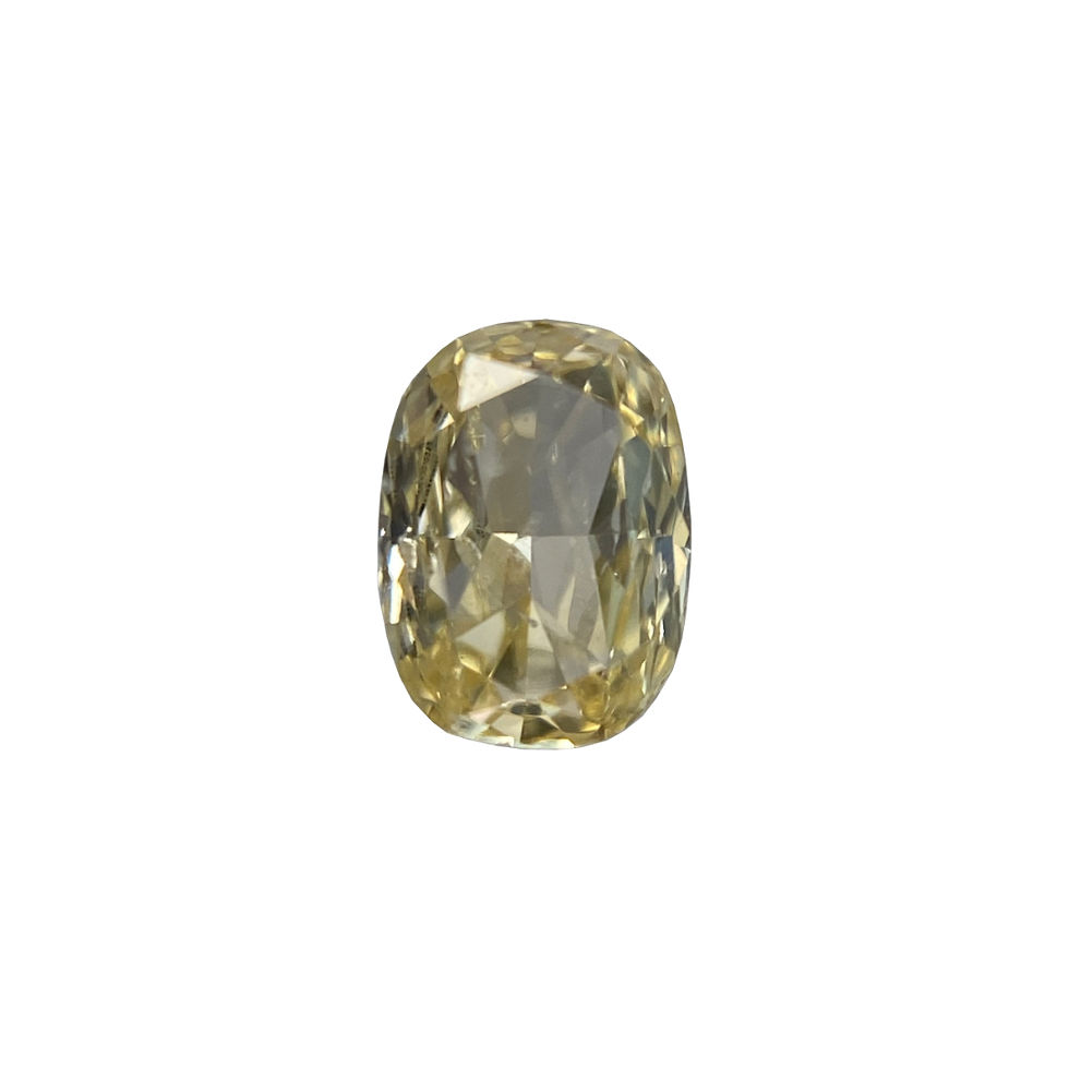 Natural Light Orangey Yellow Diamond 0.21 carat