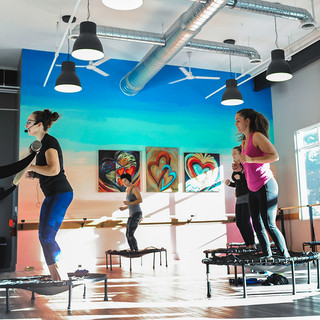 ROC & Soul Fitness Class Yoga Pilates Exercise Gym Jump Trampoline